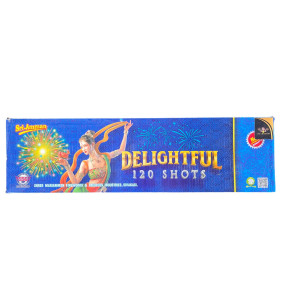 120 MULTICOLOUR SHOTS WITH CRACKLING 